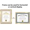 American 8.5x11 Diploma Frame - Certificate Photo Frame - Shatter Resistant Glass - Adjustable Hanging Hardware for Horizontal or Verticle Wall Display - Includes Easel